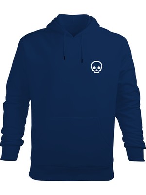 Tisho Burning Skull Erkek Kapüşonlu Hoodie Sweatshirt