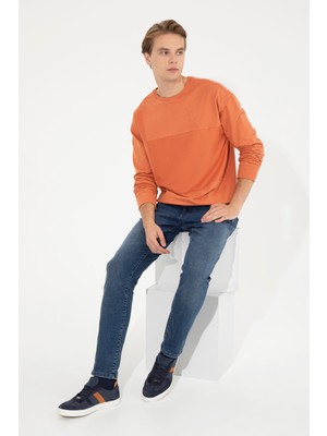U.S. Polo Assn. Erkek Kiremit Sweatshirt 50253218-VR031