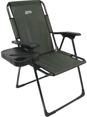 Gray Wolf Kamp Sandalyesi Masalı Standart Kollu Haki