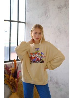 Gizay Şirinbaba Baskılı Oversize Sweat