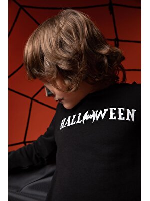 DeFacto Erkek Çocuk Halloween Temalı Pelerinli Sweatshirt Y2304A622WN