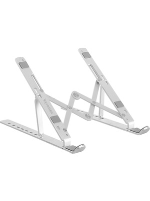 Teknomila 7 Level Katlanır Alüminyum Notebook, Macbook, Tablet & Laptop Bilgisayar Standı Katlanır Çelik