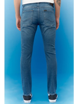 Lee Erkek Luke Slim Tapered Fit Normal Bel Esnek Jean Kot Pantolon