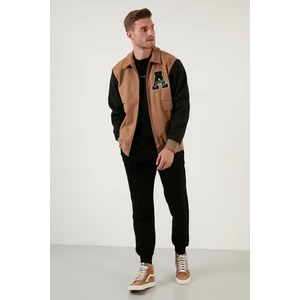 Armalı Fermuarlı Regular Fit Bomber Mont Erkek Mont 5715896
