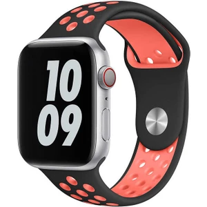 Apple Watch 44MM Wiwu Dual Color Sport Band Silikon Saat Kordon Kayış Bileklik