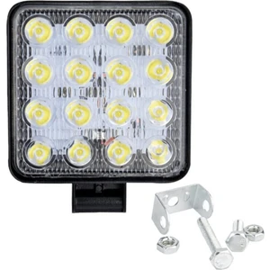 4 Adet 16 LED Kare Çalışma Lambası 110X110MM Off Road Traktör Tekne 16LED