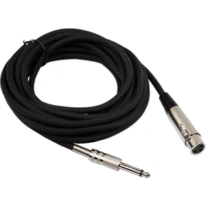 BK Teknoloji 3 Pin Xlr Dişi To 6.35MM Mono Erkek Mikrofon Ses Kablosu 5metre