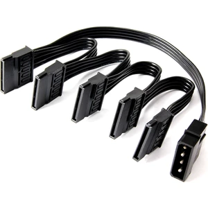 BK Teknoloji Hdd/ssd Için 4pin Ide Molex To 5 Bağlantı Noktalı 15PIN Sata Güç Kablosu