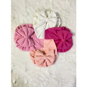 Portakal Bebek Fiyonklu Bone Set