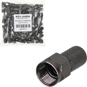 F Konnektör Rg6 Contalı (100 Adet) Benjamin BJ-F2120