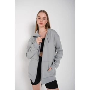 Kadın Fermuarlı Hırka Sweat