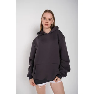 Kadın Oversize Kapüşonlu Sweatshirt