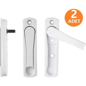 2 Adet Pvc Pimapen Sürgü Gizli Kapı Pencere Kilitli Kol
