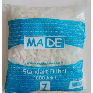 7 mm Standart Dübel Paket 1000 Adet