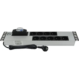 19" 2u 9'lu Fransız Ups Sigortalı Alüminyum Rack Kabin Prizi Pdu