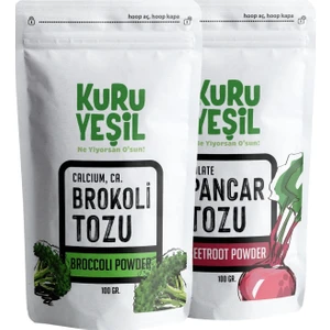 Brokoli Tozu  - Kırmızı Pancar Tozu - Red Beet  - Broccolı Powder -  Dried Vegetables Powder - 200 gr