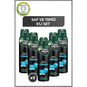 Garnier 5'li Men Saf ve Temiz Aerosol  Seti
