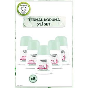 5'li Garnier Mineral Termal Koruma Roll-On Deodorant Seti