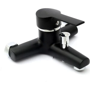 Ymv Mat Siyah Garantili Banyo Duş Batarya Musluk Çeşmesi Aç Kapa Batarya