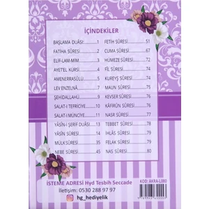 Çanta Boy Yasin-I Şerif Kitap 80 Sayfa ( 16X12 ) Mevlüt Hediyesi 10 Adet