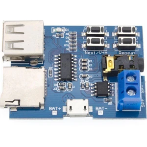 Mp3 Çalar Modül - Sd Kart ve USB Bellek Girişli