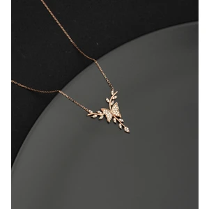 Miavi Silver 925 Ayar Gümüş Daldaki Kelebek Kolye