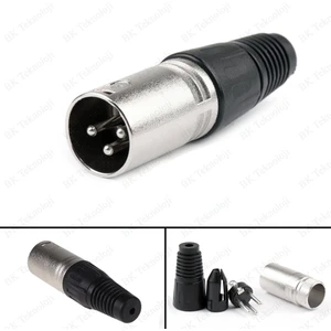 BK Teknoloji Xlr 3-Pin Erkek Lehim Tipi Metal Enstrüman Konnektörü
