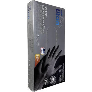 Koin Smh Ultra Nitril Eldiven Siyah Dokulu Tırtıklı