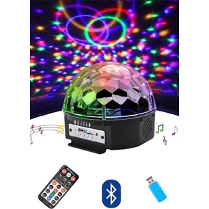 Mujgan Disko Topu Renkli LED Işıklı Bluetooht Özellikli Sese Duyarlı Mp3 Çalar
