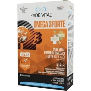 Zade Vital Omega3 Forte Balık Yağı Içeren Takviye Edici Gıda 40 Yumuşak Kapsül