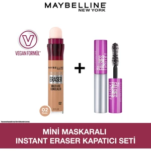 Maybelline Mini Falsies Lash Lift Maskaralı Instant Eraser Kapatıcı Seti - 02 Nude