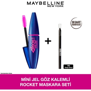 Maybelline Mini Jel Göz Kalemli Rocket Maskara Seti