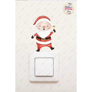 Yeni Yıl Noel Baba Yılbaşı Priz Sticker - Yılbaşı Stickerı