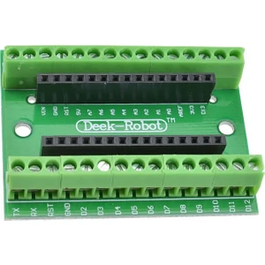 Roba Arduino Nano 3.0 Genişleme Kartı IO Terminal Adaptör Shield Kolay Bağlantı Klemens Soketler Prototip Deney Test Pcb