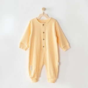 Bebek Fitilli Düğmeli Tulum Sarı AC23650