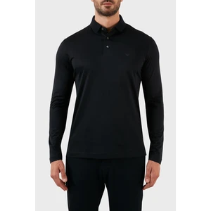 Emporio Armani Pamuklu Slim Fit Uzun Kollu Düğmeli Polo T Shirt Erkek Polo T Shirt 8N1F97 1juvz 0920