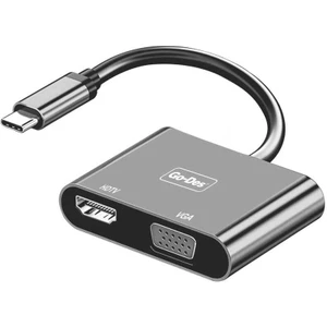 Go Des GD-8280 Type-C To Hdtv+Vga Dönüştürücü