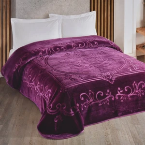 Blankent Çift Kişilik Battaniye 220x240 - Mürdüm