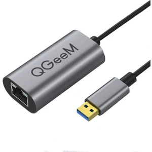 Qgeem QG-UA05 USB 3.0  To RJ45 Ethernet Dönüştürücü Adaptör 1000 Mbps Veri Aktarım