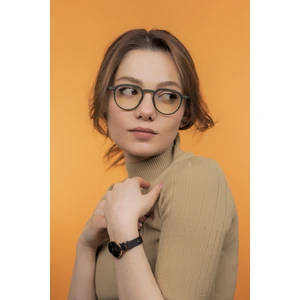 Lucia Mat Yeşil Ekran Gözlüğü (Siyah Sap Detaylı)