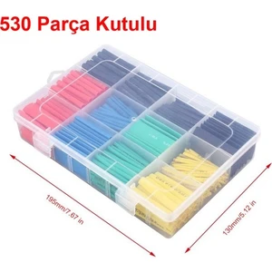 Renkli Makaron Seti 530 Parça - Isıyla Daralan Kablo