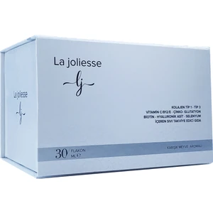 La Joliesse Liquid Collagen Hidrolize Balık Kolajeni Tip 1 /tip 3 Hyalüronik Asit 30 ml x 30 Şase Karışık Meyve Aromalı