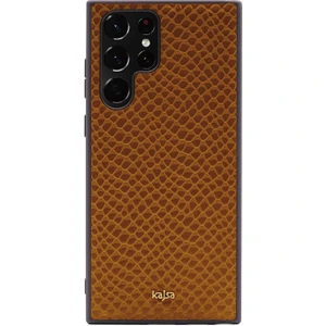 Galaxy S22 Ultra Kılıf Kajsa Pearl Pattern Hakiki Deri Kapak