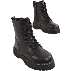 Kız Çocuk Siyah&gümüş Postal Bot Bootie