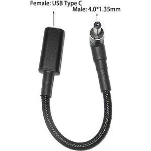 Dişi Type C - Erkek 4.0X1.35MM Jack Dönüştürücü Kablo Tip-C To 40135