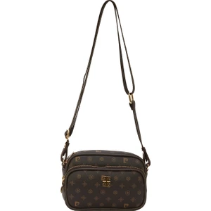Pierre Cardin Kadın Kahve Monogram  Çapraz  Çanta 05PO22K1587-MN Kh