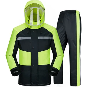 Motosiklet Su Geçirmez Ceket Pvc Yağmurluk (Yurt Dışından)