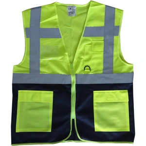 Yönetici Ikaz Yeleği Sarı/lacivert Xxl Beden
