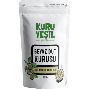 Kuru Yeşil Beyaz Dut Kurusu 150 gr  | ULUKALE DUTU, Şeker İlavesiz, Kuru Meyve, GDOsuz