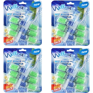 Wellnax Breeze Refresh Wc Klozet Blok Çam Esintisi  3'lü Mega Paket - Wc Klozet Bloğu Çam Kokulu 3'lü Mega Paket X4